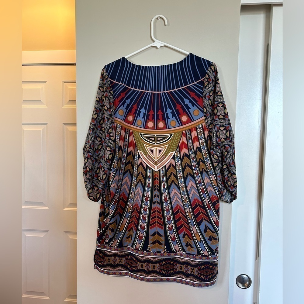 NWOT NLW Urban Coco boho swim suit cover up/dress size Large Bohemian Colorful - Picture 2 of 4